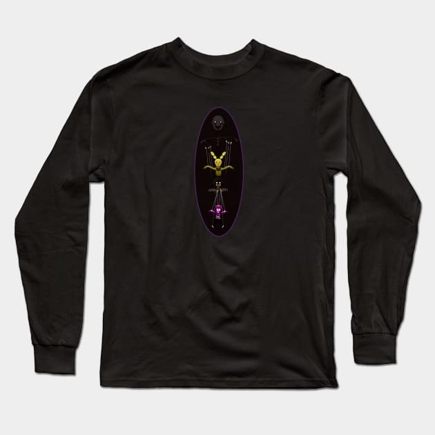 The Puppet and Springtrap Long Sleeve T-Shirt by Alaina Williams